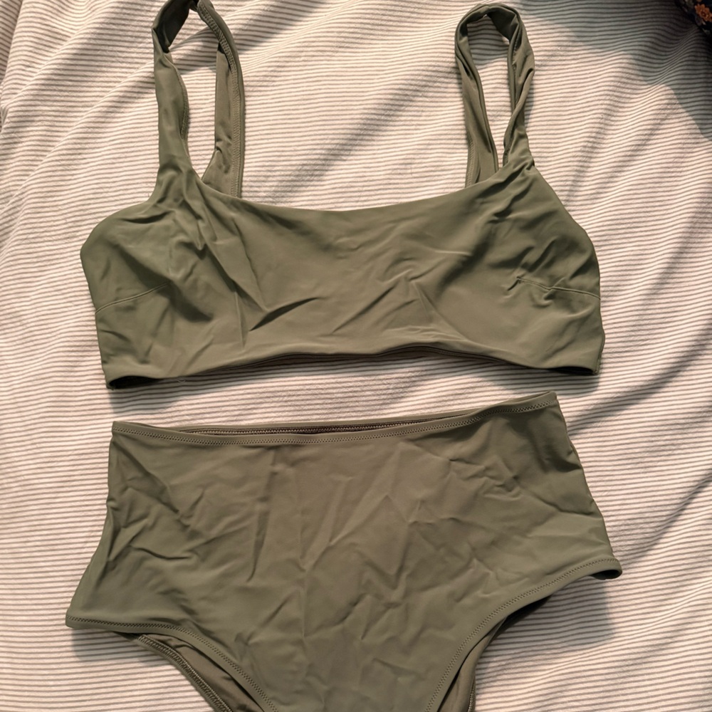 Olive Green Bikini Set